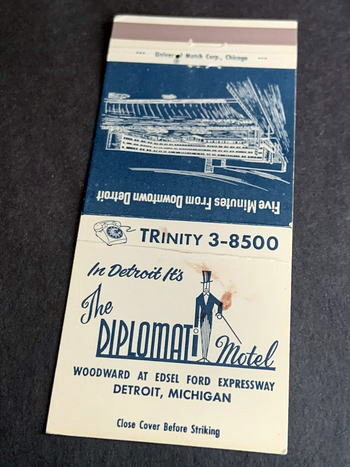 Diplomat Motel - Matchbook (newer photo)